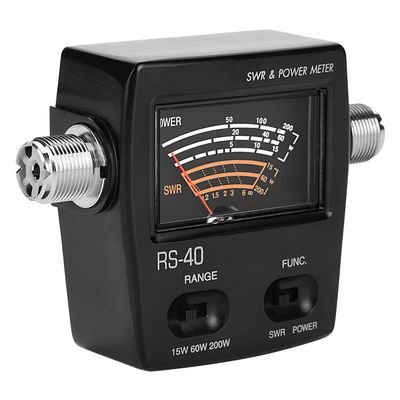 Diyeeni SWR/Power Meter, 200W Mini Segment VHF UHF Standing & Power Meter, Standing Meter for Two Way Radio Two Way Radio