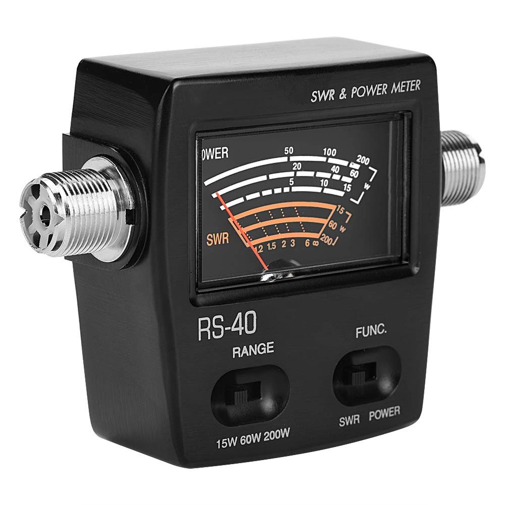 Diyeeni SWR/Power Meter, 200W Mini Segment VHF UHF Standing & Power Meter, Standing Meter for Two Way Radio Two Way Radio