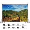 Leyiyi 10x8ft Natural Scenery Backdrop Green Hills and Water Brick Wall Road Blue Sky Magnificent Landscape Backgrounds for Photography Photo Portrait Studio Prop view 2