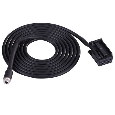AUX in Female Cable,Car in Female Cable,3.5mm Car 6000 CD Audio Female AUX Input Adapter Cable for Focus Mondeo with Removal Tool Keys