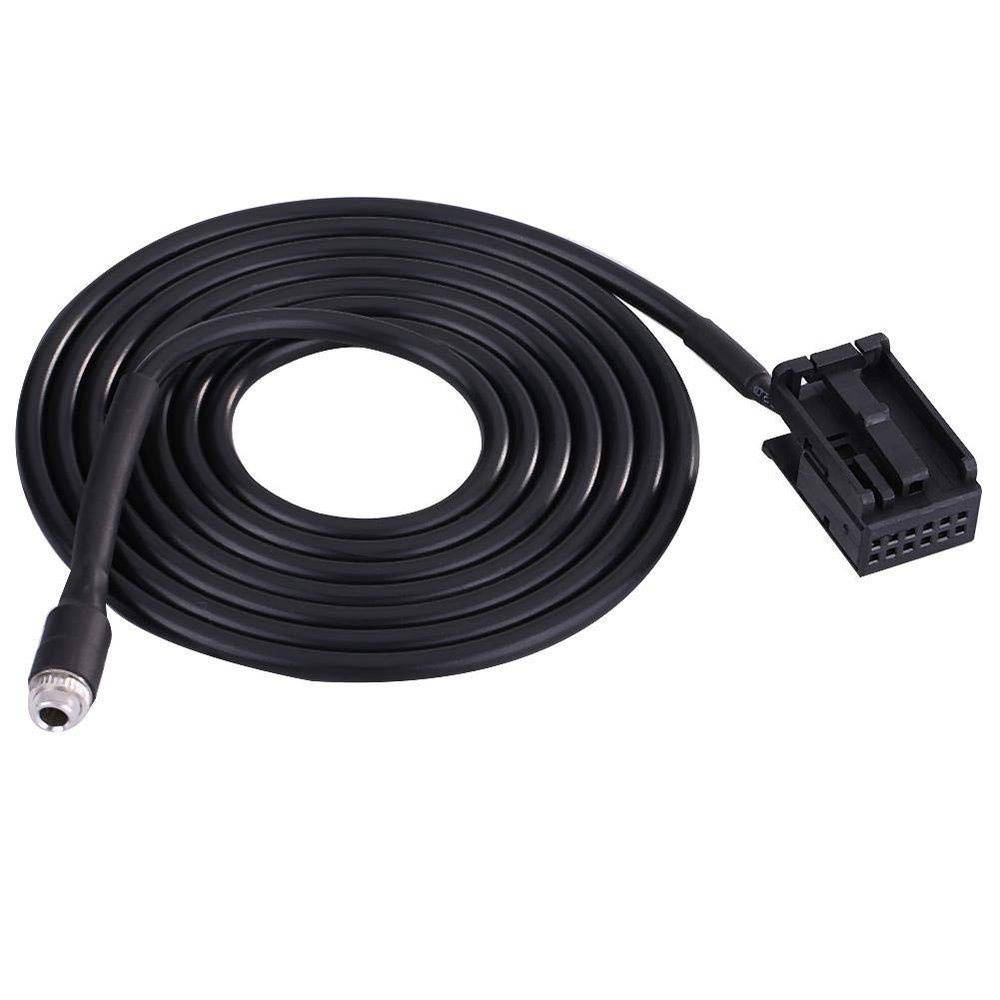 AUX in Female Cable,Car in Female Cable,3.5mm Car 6000 CD Audio Female AUX Input Adapter Cable for Focus Mondeo with Removal Tool Keys