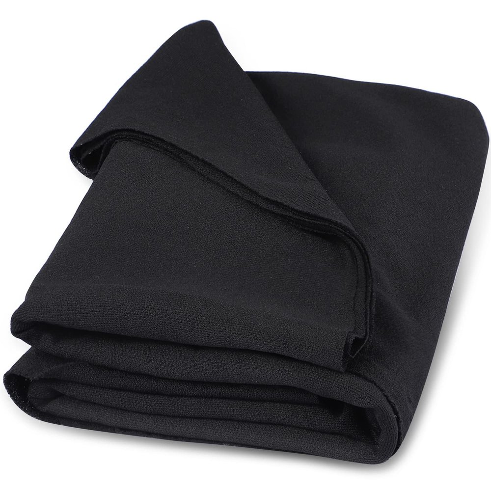 Facmogu Speaker Grill Cloth, 67"x20" Speaker Cloth Speaker Cover Fabric Stereo Mesh Replacement for Home Speakers, Stage Audio Speakers and Vintage Carpet Subwoofer Repair - Black Mesh Fabric