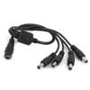 exgoofit 3-Pack DC 1 Female to 4 Male Way Output Power Splitter Cable Y Adapter for CCTV Security Cameras and LED Strip Lights view 2