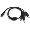 exgoofit 3-Pack DC 1 Female to 4 Male Way Output Power Splitter Cable Y Adapter for CCTV Security Cameras and LED Strip Lights view 3