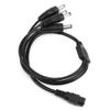 exgoofit 3-Pack DC 1 Female to 4 Male Way Output Power Splitter Cable Y Adapter for CCTV Security Cameras and LED Strip Lights view 4