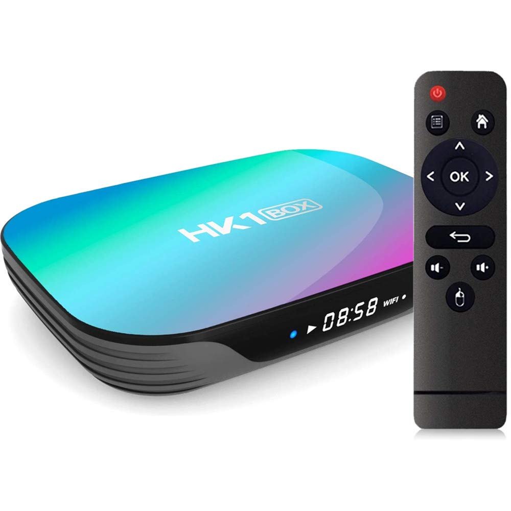 Sofobod HK1BOX Android 9.0 Box with 4GB RAM 64GB ROM Upgraded S905X3 Quad Core 64bit Cortex-A55 GPU G31 MP2, 2.4G/5G Dual WiFi BT4.0 H.265 LAN 1000 HD/4K/8K Set-top Box (HK1BOX-4D)