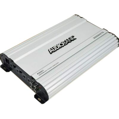 Audiobank Monoblock 3000 WATTS Amp Class AB Car Audio Stereo Amplifier P3001 Heavy-Duty Aluminum Alloy Heatsink | Class A-B Operation Remote On/Off Circuit