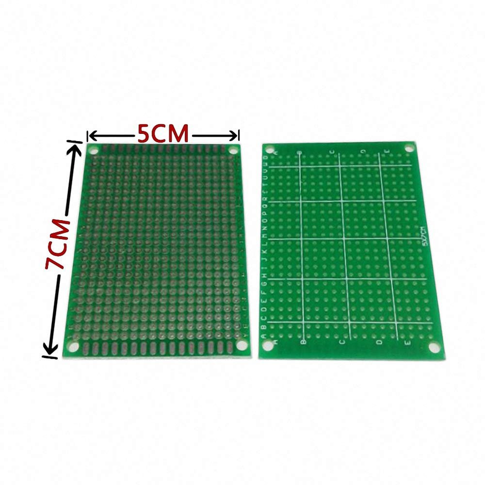 DYDZYJ 98-21 5pcs 5x7cm Single Side Prototype PCB Universal Printed Circuit Board