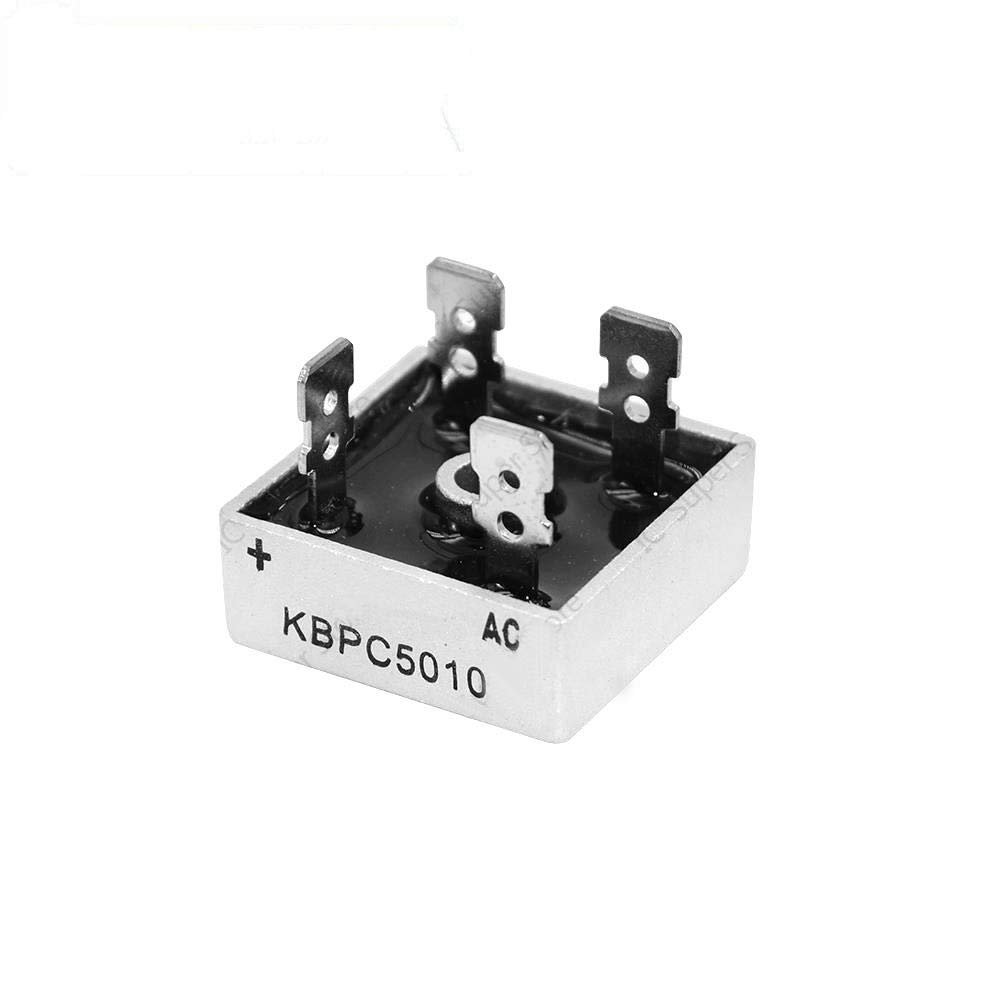 DYDZYJ 2PCS KBPC5010 5010 50A 1000V Phases Diode Bridge Rectifier New and