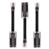 AIMIJIA 360 Rotating Telephone Cord Detangler, Black, 3-Pack, RJ9 Compatible, Tangle-Free, Telephone Line Management view 1