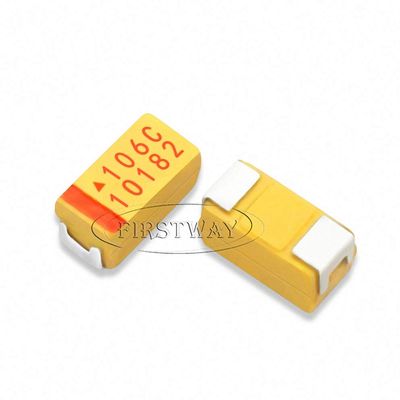 DYDZYJ 20pcs Chip Tantalum Capacitor 16v10UF 106 10UF 16V A3216 Type A 1206 Volume AVX Yellow