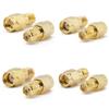 ALLiSHOP SMA Connectors Kit: RP-SMA Adapter Plug & Jack Straight & 90 Gold Plated Brass RF Coax Connectivity Set for FPV Antennas, Radio, Baofeng, Yaesu, IP Camera Project view 2