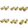 ALLiSHOP SMA Connectors Kit: RP-SMA Adapter Plug & Jack Straight & 90 Gold Plated Brass RF Coax Connectivity Set for FPV Antennas, Radio, Baofeng, Yaesu, IP Camera Project view 3