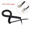 AIMIJIA Telephone Handset Cord Modular Coiled Telephone Handset Cord for Telephone/Handset Black Curly Cord RJ11 4P4C (6ft Handset Cord-3 Pack) view 3