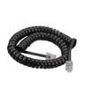 AIMIJIA Telephone Handset Cord Modular Coiled Telephone Handset Cord for Telephone/Handset Black Curly Cord RJ11 4P4C (6ft Handset Cord-3 Pack) view 4