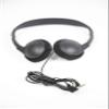*(6 Pack)* Bulk Headphones for School Library Classroom Airplane Hospital Museum Hotel Tours Gym Students Adjustable Disposable Reusable Comfortable Compact and Easy to Store Headsets (6 Pack) view 2
