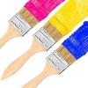 Utoolmart 2 Pack of Chip Paint Brushes Synthetic Bristle with Wood Handle for Wall Treatment Random Color, 1 inch, 2 inch (2PCS) view 4