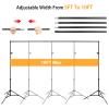 10ft Adjustable Backdrop Stand Kit, Heavy-Duty Photography Background Support System with Clamps & Carry Bag, Photo Video Studio Backdrop Stand for Parties, Weddings, Green Screen & Banner Display view 3