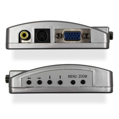 HDSUNWSTD VGA to RCA Adapter, Composite AV S Video to VGA Converter, PC to TV Video Switch Box for HDTV, Monitors, Laptop, Desktop, PC