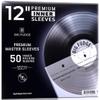 Big Fudge 12" Vinyl Record Sleeves - Premium Inner Sleeves 50 Pack - Anti Static Rice Paper Acid Free Vinyl Covers - Accessories Protect LP Albums from Dust, Dirt & Scratches view 1