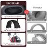 PROTEAR Bluetooth Hearing Protection Headphones with FM AM Radio25dB NRR Rechargeable Hearing Protectors, Ideal for Lawn Mowing, Construction, Chainsaw, Landscaping(Red) view 4