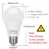 Honle E26 E27 LED 12-24V AC/DC Low Voltage 7W Daylight White 6000k Standard Edison Base 60W Halogen Bulb Equivalent for Rv Off Grid Solar Panel Project Lighting Boat Garden Landscape Pack of 2 view 2