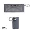 Alltravel Customized Silicone Sleeve for Antimi Bluetooth/FM Radio/MP3 Player Portable Wireless Speaker, Full Protection from Shock, Shake and Drop, Free Carabiner for Easy Carrying (Gray) view 3