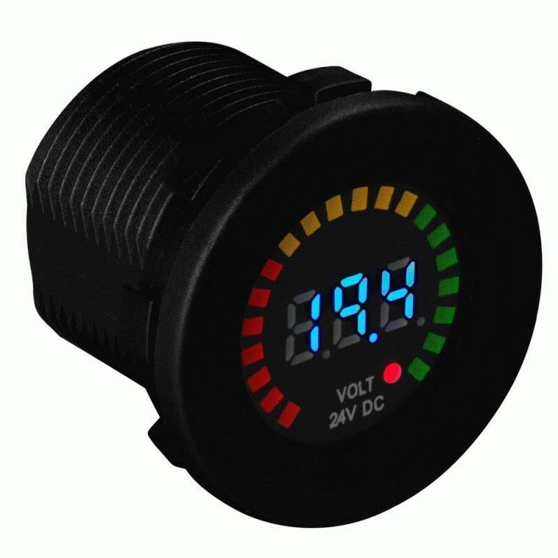 Flush Mount 24V Digital Voltage Meter with Graphic Display IBR94