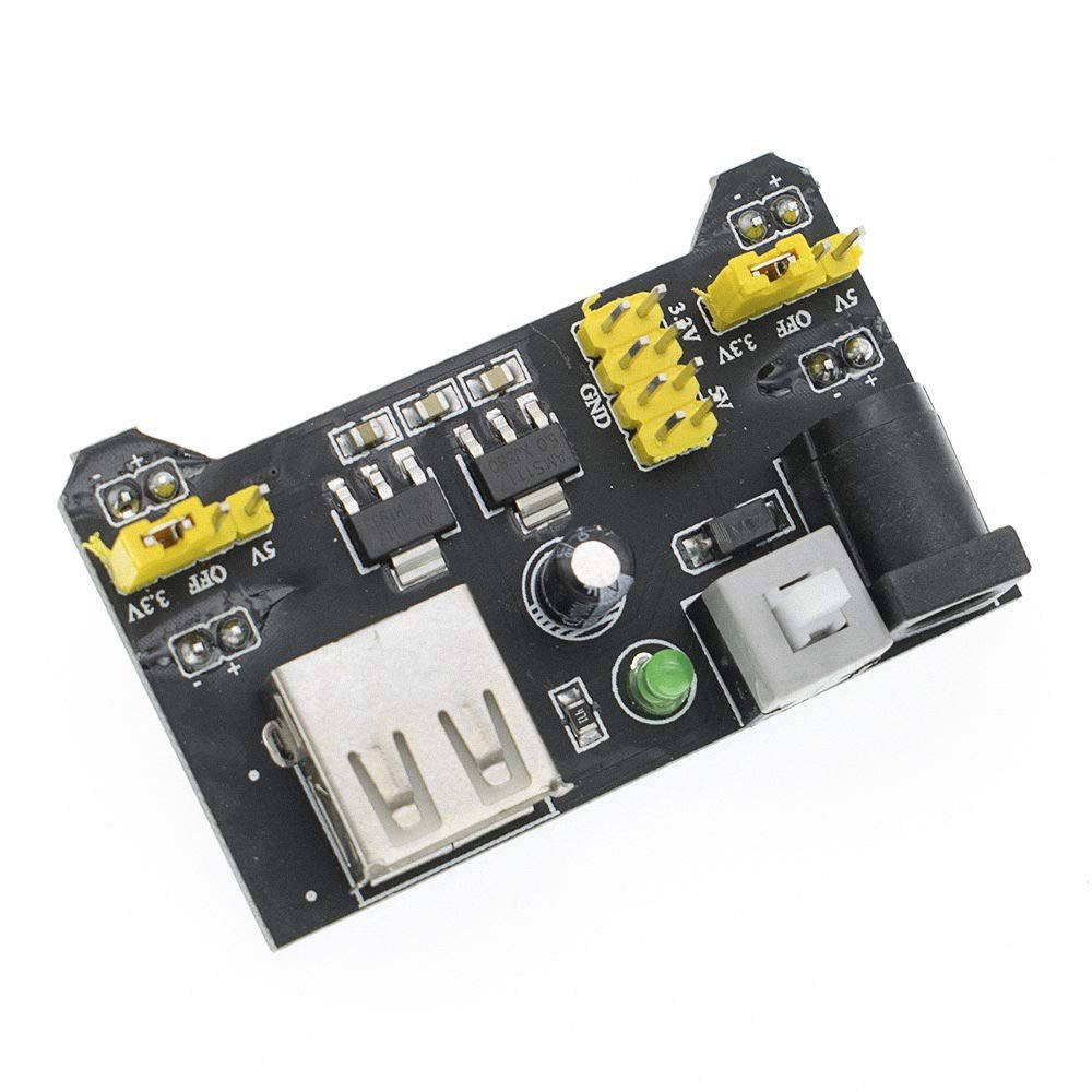 20pcs Breadboard Power Supply Module 3.3V 5V MB-102 Solderless Bread Board Dedicated Power Module