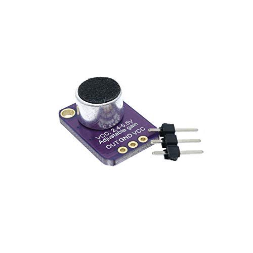 GY-MAX4466 MAX4466 Electret Microphone Amplifier Module Adjustable Gain Out GND VCC Amplifier Board 2.4-5V DC for Arduino