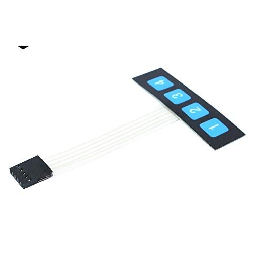 10pcs 1x4 4 Key Matrix Membrane Switch Keypad Keyboard Control Panel SCM Extended Keyboard Super Slim