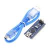 10set = 10pcs Nano V3.0+10pcs USB Cable ATmega328 NANO 3.0 CH340G for arduino NANO 328P view 1