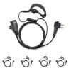 PROMAXPOWER [5-Pack] 1.5-Wire G-Shape Swivel Earbud Earpiece with Lapel PTT Button Mic Compatible with Motorola Radios CLS1110, CLS1410, CP200, EP450, Mag One BPR40 view 1