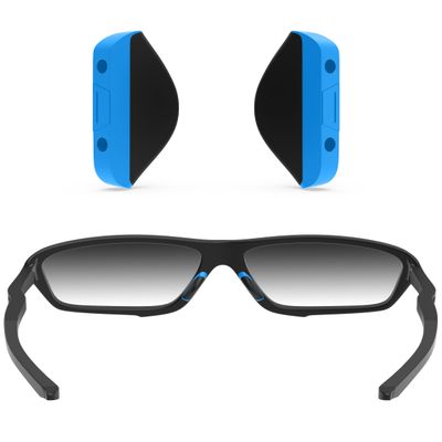 ToughAsNails Euro Fit Replacement Nose Pads for Oakley Double Edge OO9380 Sunglasses - Blue Hard Base