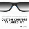 ToughAsNails Euro Fit Replacement Nose Pads for Oakley Double Edge OO9380 Sunglasses - Blue Hard Base view 4
