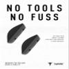 ToughAsNails Euro Fit Replacement Nose Pads for Oakley Holston OO9334 Sunglasses - Gray Hard Base view 3