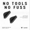 ToughAsNails Asian Fit Replacement Nose Pads for Oakley Double Edge OO9380 Sunglasses - Gray Hard Base view 3
