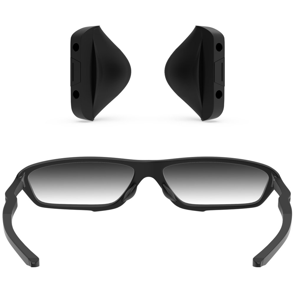 ToughAsNails Asian Fit Replacement Nose Pads for Oakley Badman OO6020/Badman Asian Fit OO6035 Sunglasses - Black Hard Base
