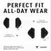 ToughAsNails Asian Fit Replacement Nose Pads for Oakley Badman OO6020/Badman Asian Fit OO6035 Sunglasses - Black Hard Base view 2