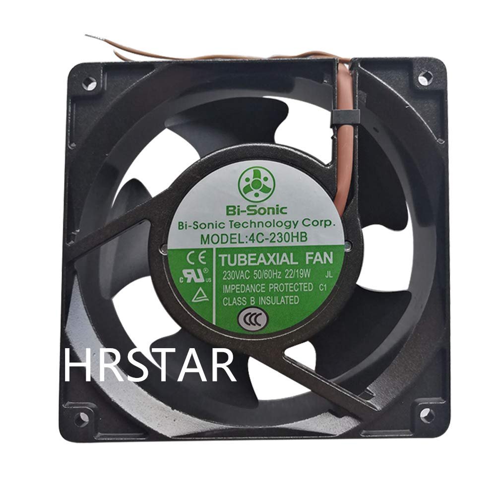 for Bi-Sonic 4C-230HB axial Fan AC 230V 120X120X38mm 22/19W IP55 Cabinet Cooling Fan