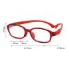 Fantiace Children's Anti-blue Glasses Frame Blue Light Blocking Teen Tr90 Flexible Goggles Kids Eyelasses Boys Girls view 2