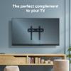 ONKRON Fixed TV Wall Mount for 35-65 Inch Screen up to 150 lbs, Ultra Slim Low Profile TV Mount, VESA 75x75-400x400, Flat to Wall Bracket, Universal Television Mount, 8", 16" Studs Black view 2