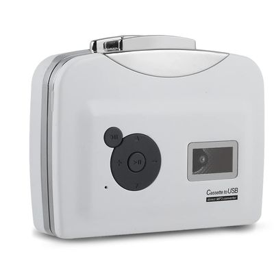 Portable Cassette Player, Cassette Tape to MP3 Converter USB Flash Drive Capture Audio Cassette Player Tape to MP3 Music Player Digital Cassette Converter Recorder