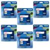 Brother Genuine P-Touch TZE-242 Tape, 3/4" (0.7 mm) Standard Laminated P-Touch Tape, Red on White, Laminated for Indoor or Outdoor Use, Water-Resistant, 26.2 ft (8 m), Single-Pack (6) view 1
