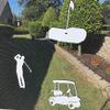 DCentral Golf Scene Flexible Vinyl Screen Magnes; Double-Sided. White-Easier to See Day & Night. Decorative. Helps to Stop Walking into Screens, for Non_RETRACTABLES,Size Varies Between 3" and 4" view 2