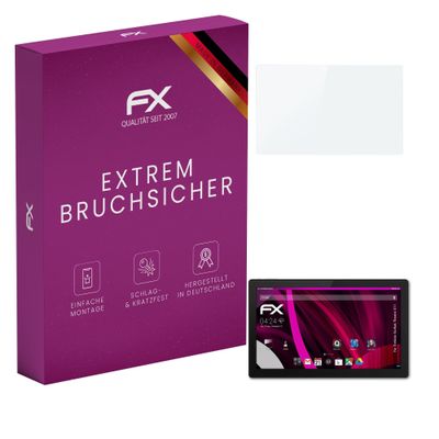 atFoliX Plastic Glass Protective Film compatible with Trekstor Surftab Theatre S11, 9H Hybrid-Glass FX Screen Protector