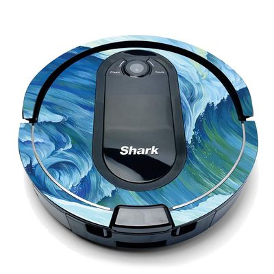 MightySkins Compatible with Shark Iq Robot Top Only Coverage - Perfect Wave | Protective, Durable, and Unique Vinyl Decal Wrap Cover | Easy to Apply, Remove, and Change Styles | Made in The USA
