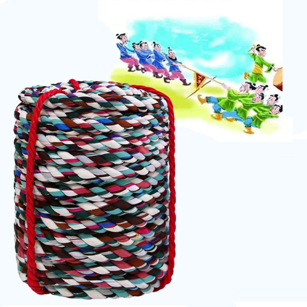 Cloth Braided Macrame Rope Cotton Rope 25mm-40mm Tug-of-war Competition School Sports Group Activities Adult Child Student Kids Strength Training Equipment Linen Rope Outdoor (Size : 30mm/20m(24))