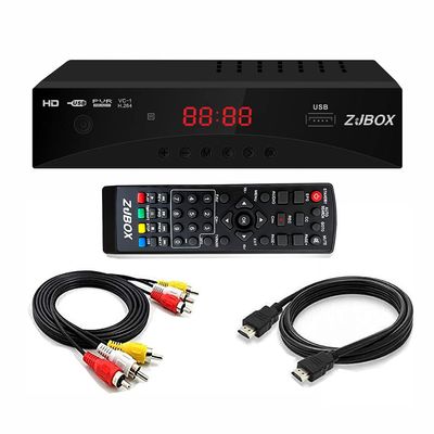 Digital TV Converter Box, ATSC Tv Tuner - ZJBOX for Analog HDTV Live 1080P with Recording&Playback,HDMI Output, Timer Setting Tuner Function Digital Channel Free
