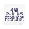 14 February Love Quote Handwrite Cleaning Cloth Screen Cleaner Suede Fabric 2pcs view 1
